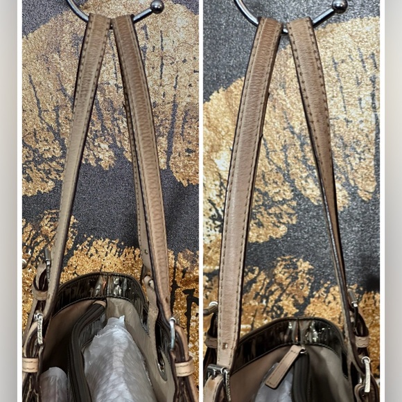 MICHAEL Michael Kors Jet Set Mirror Metallic East/West Signature Tote Bag - Picture 14 of 15